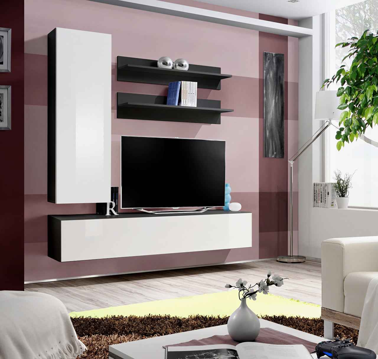 Ensemble meuble & lavabo riho belluno set 10 en bois laqué satiné mat 100x45x h 60 cm - Clicktofournisseur.com