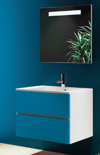 Ensemble meuble & lavabo RIHO CAMBIO SENTITO SET 03 en laqué satiné mat 60x48x H 57 cm clicktofournisseur.com