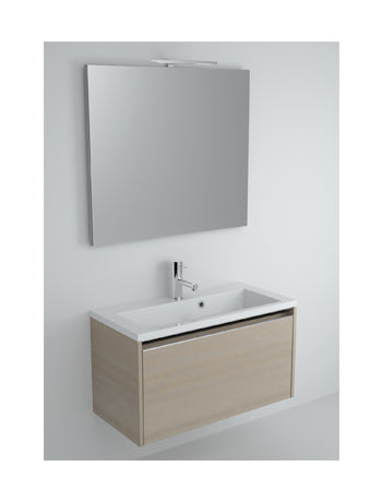 Ensemble meuble & lavabo RIHO EIFEL SET 25 en bois laqué brillant 80x38 H 45 cm clicktofournisseur.com