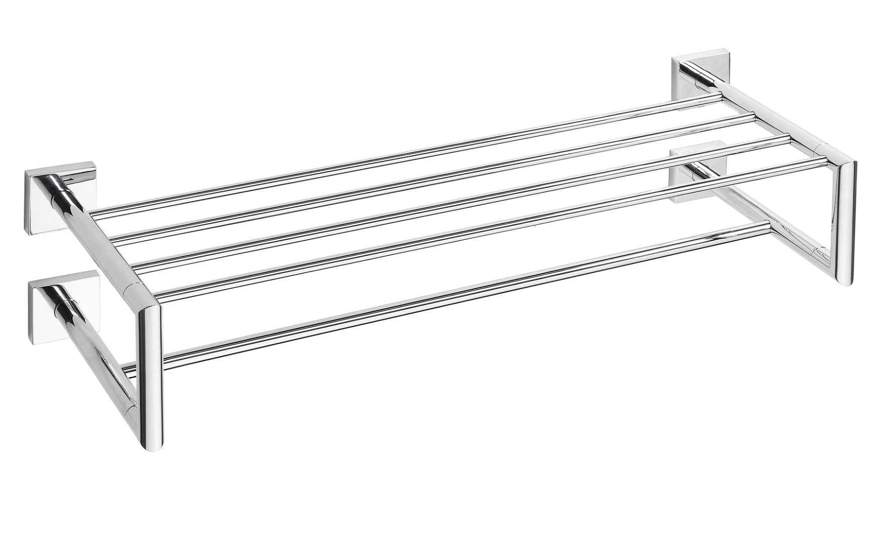 Etagère rack porte-serviette en chrome 655cmx 16cm x 225cm - Clicktofournisseur.com