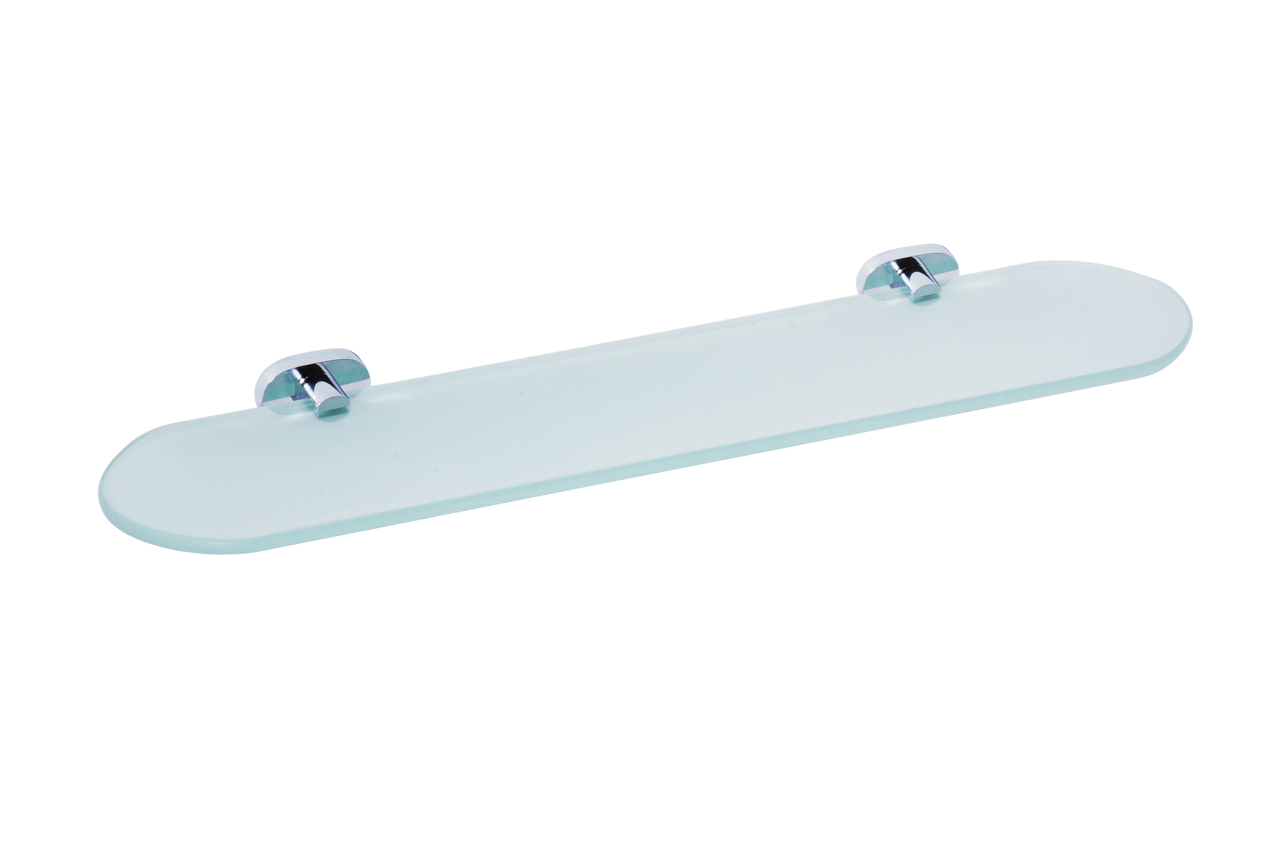 Etagère tablette oval en verre 52x145x35 cm - Clicktofournisseur.com