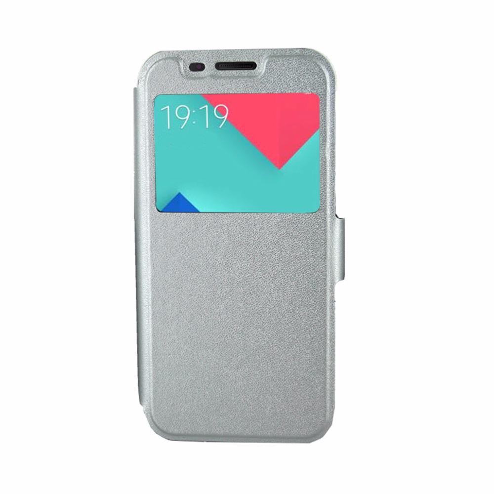 Etui Rabattable Gris Avec Ouverture Ecran pour Samsung Galaxy A5 2017 clicktofournisseur.com