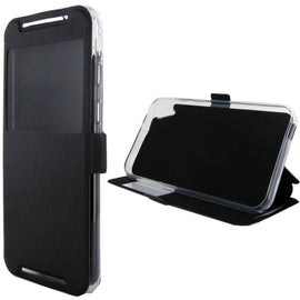 Etui rabattable noir avec ouverture ecran pour htc desire 830 - Clicktofournisseur.com