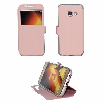 Etui rabattable saumon avec ouverture ecran pour samsung galaxy a3 2017 - Clicktofournisseur.com