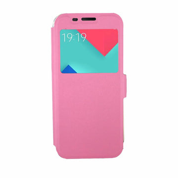 Etui rabattable simili cuir rose et ouverture ecran pour samsung galaxy a5 2017 - Clicktofournisseur.com