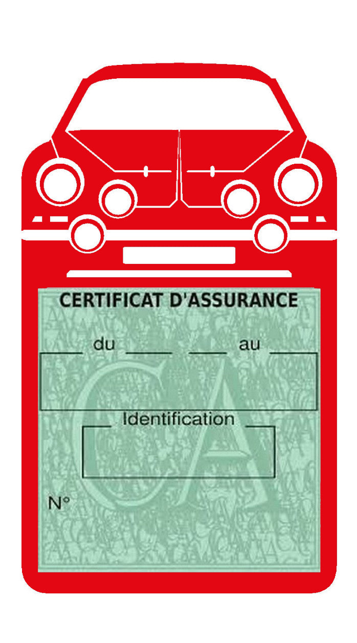 Etui simple assurance voiture Alpinette-A110 Stickers auto rétro clicktofournisseur.com