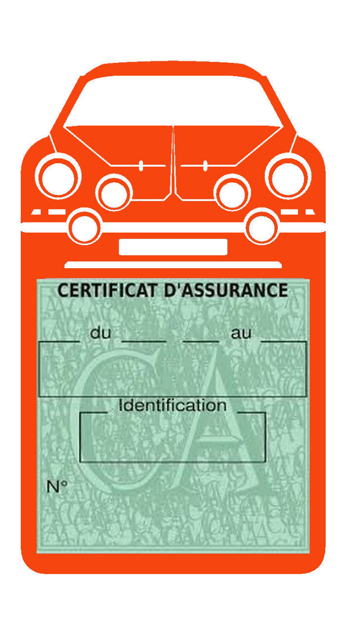 Etui simple assurance voiture Alpinette-A110 Stickers auto rétro clicktofournisseur.com