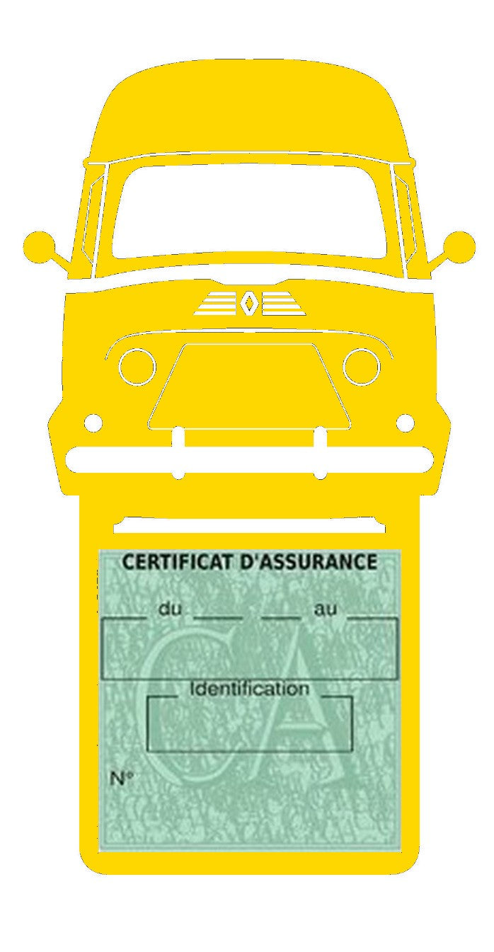 Etui simple assurance voiture Renault Estafette Stickers auto rétro clicktofournisseur.com
