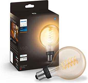 Ecost customer return Philips Lighting Hue White filament G93 light bulb with attached fl