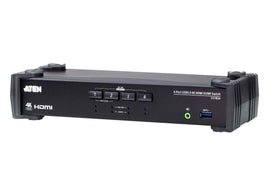 Aten 4-Port USB 3.0 4K HDMI KVMP Switch with Audio Mixer Mode | CS1824