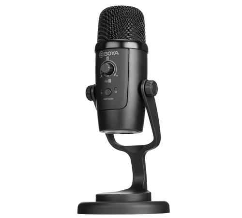 Microphone à condensateur USB-C Boya, sortie casque, contrôle du volume/muet (iOS/Android/Windows) « BY-PM300 » (timbre vert 0,18 lei)