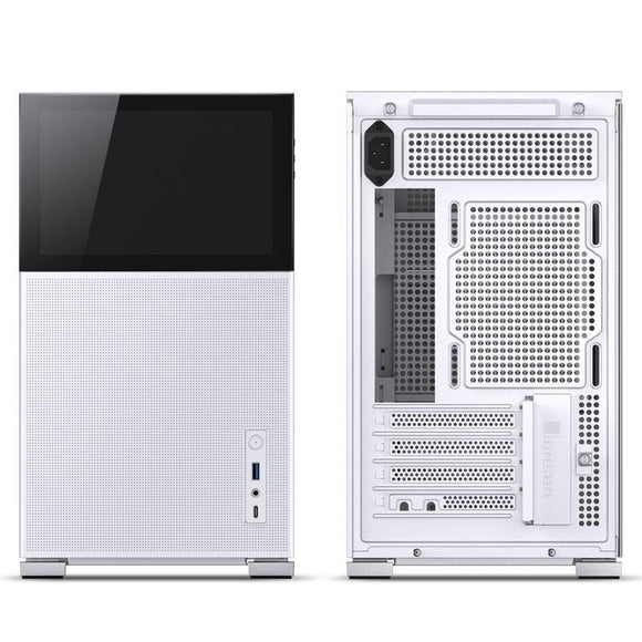 Boîtier Micro-ATX Jonsbo D31 MESH avec écran en verre trempé - blanc