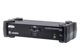 Aten 2-Port USB 3.0 4K HDMI KVMP Switch with Audio Mixer Mode | CS1822