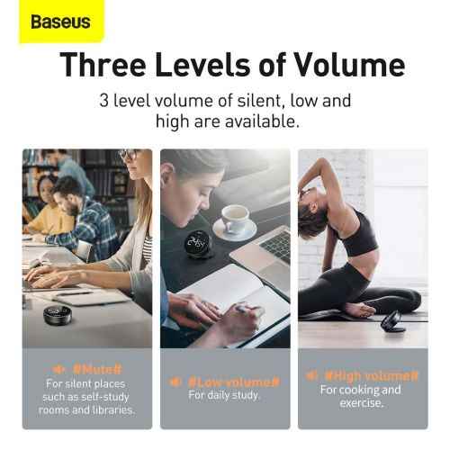 Minuterie de compte à rebours pour rotation sombre Baseus Heyo Pro