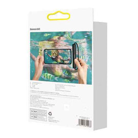 HUSA IMPERMEABILA Baseus, pentru smartphone diagonala maxima 7.2 inch, transparenta cu zip negru "FMYT000001" - 6932172610968