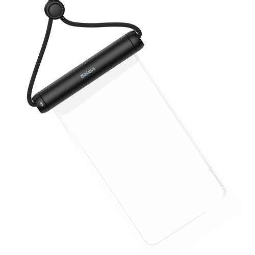 HUSA IMPERMEABILA Baseus, pentru smartphone diagonala maxima 7.2 inch, transparenta cu zip negru "FMYT000001" - 6932172610968