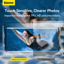 HUSA IMPERMEABILA Baseus, pentru smartphone diagonala maxima 7.2 inch, transparenta cu zip negru "FMYT000001" - 6932172610968