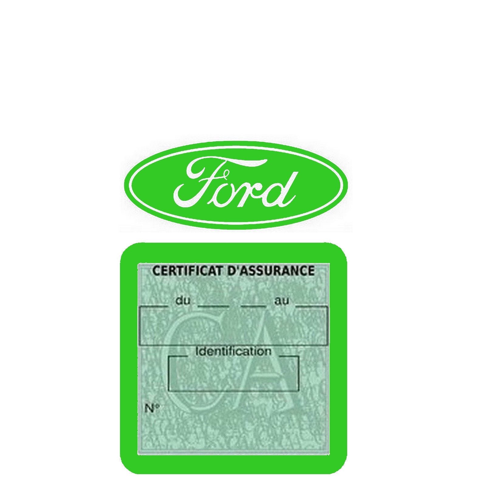 FORD VS97 Porte vignette assurance voiture clicktofournisseur.com