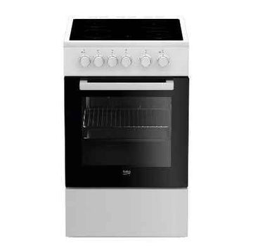 Cuisinière électrique BEKO FSS57000GW, profondeur 50 cm, blanche