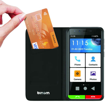 Housse protection smartphone senior binom sx1 simplifiée pour seniors