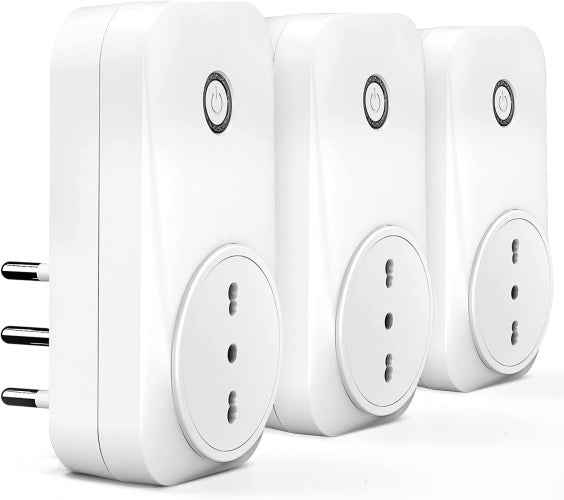 Prise WiFi intelligente Meross, prise intelligente italienne 16 A (type L), moniteur de puissance,