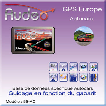 Gps audeo autocars 5" - Clicktofournisseur.com