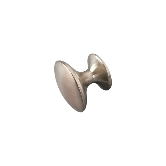 Bouton de meuble ROND, Finition zamak nickel mat