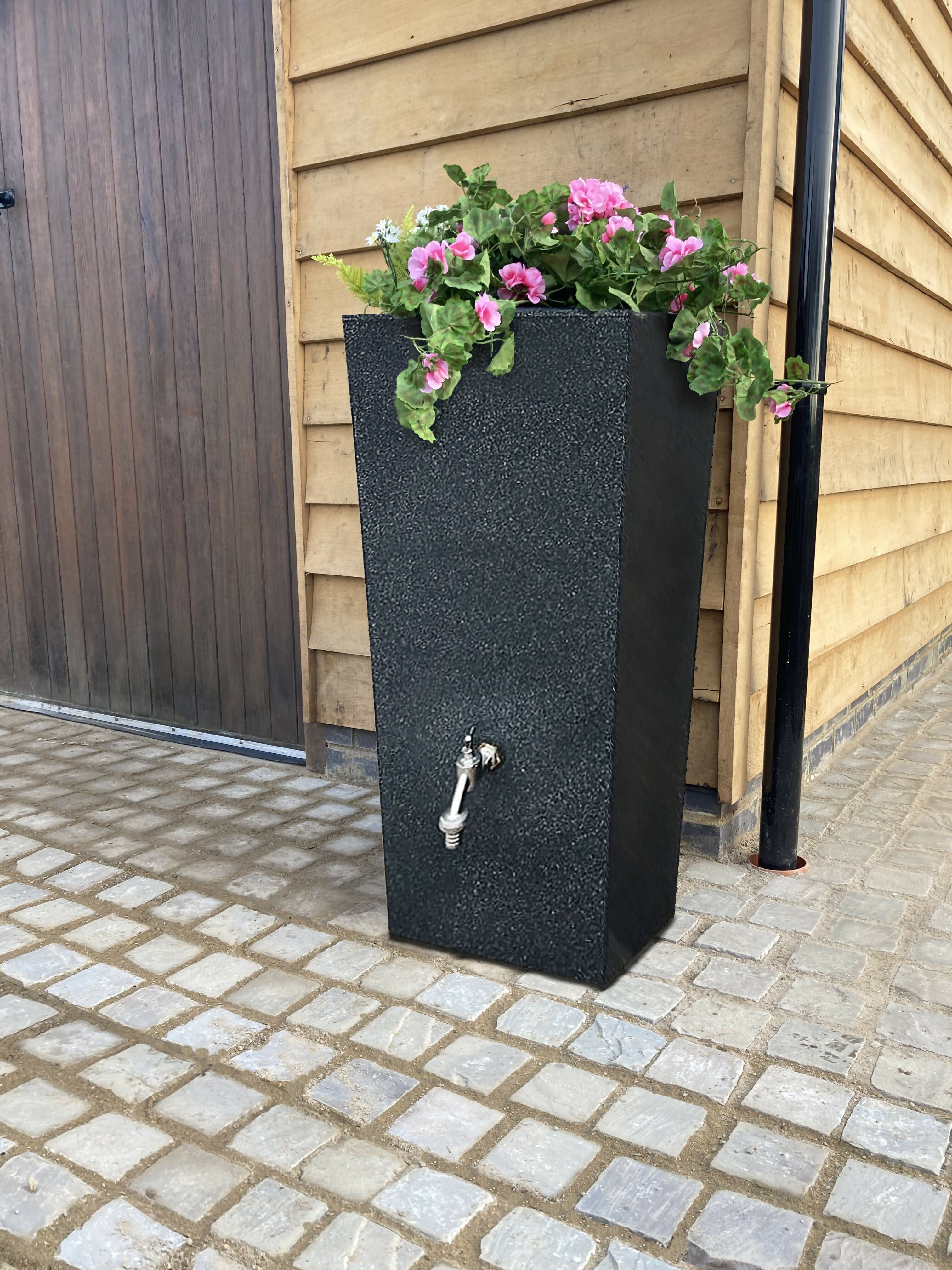 Prestige water  london gris  100l  récupérateur d'eau de pluie