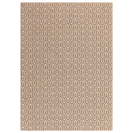 Tapis moderne en jute et coton lattice