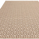 Tapis moderne en jute et coton lattice