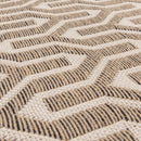 Tapis moderne en jute et coton lattice