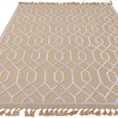 Tapis moderne en jute et coton TORSY-10