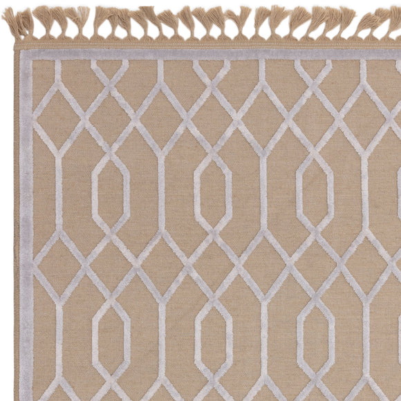Tapis moderne en jute et coton torsy