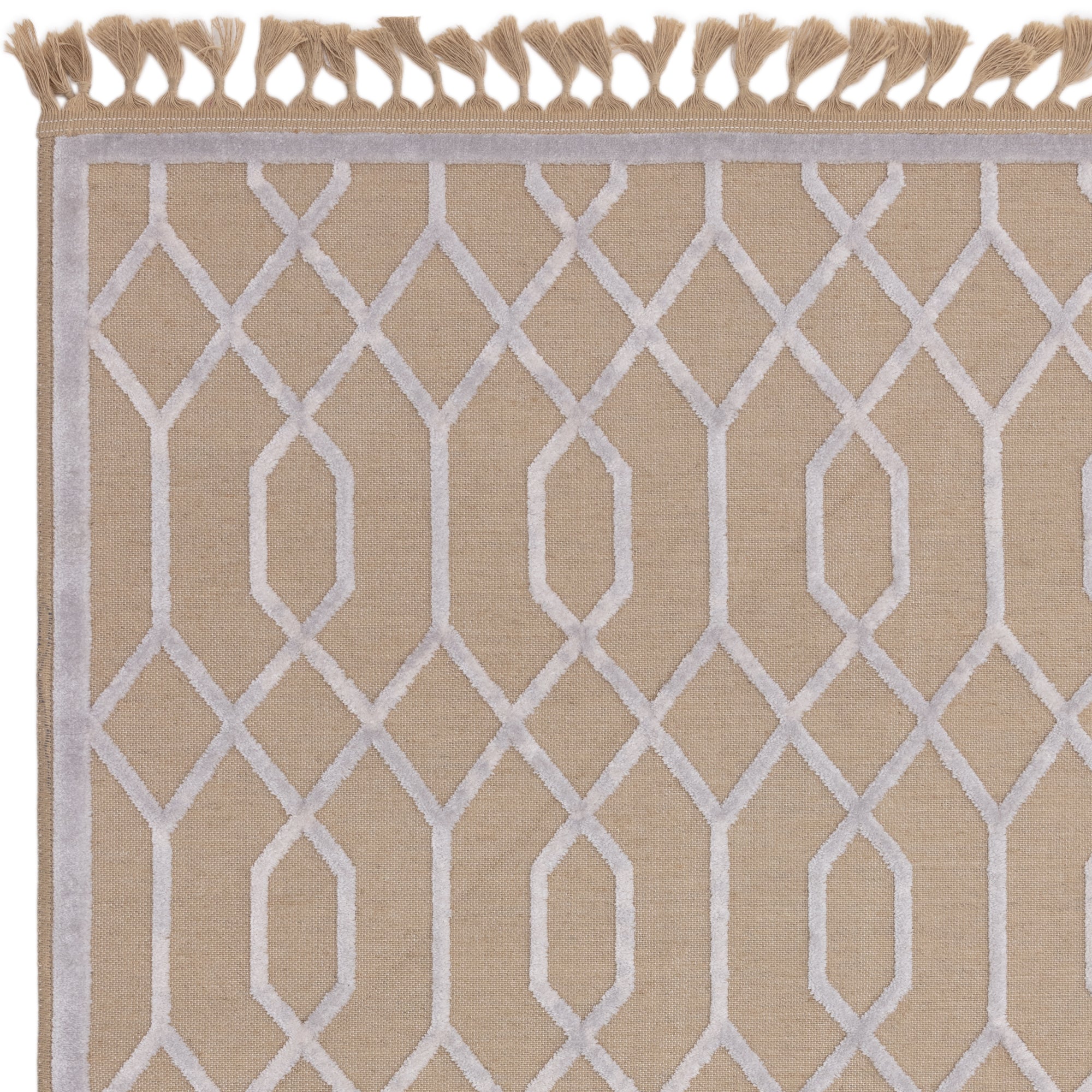 Tapis moderne en jute et coton torsy