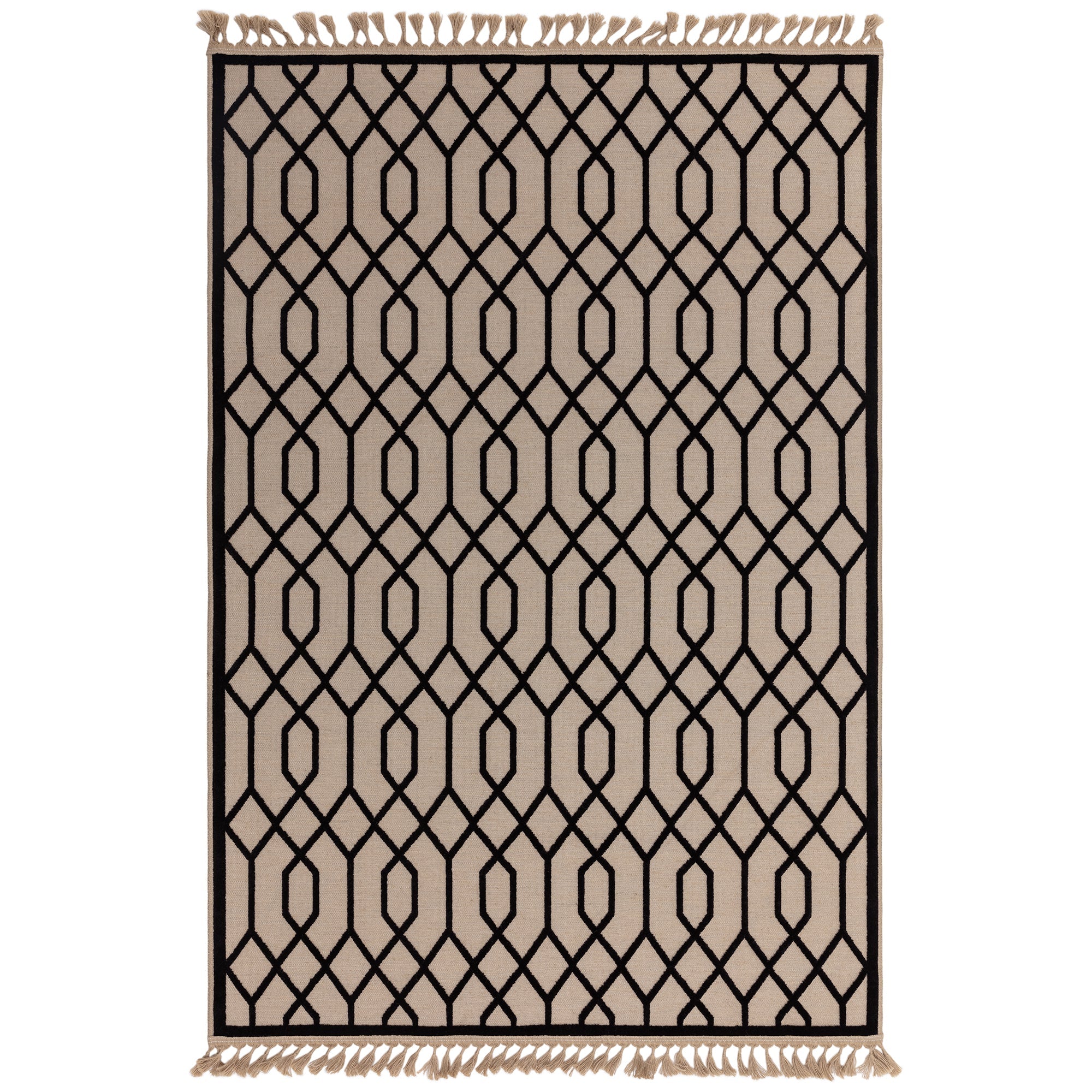 Tapis moderne en jute et coton torsy