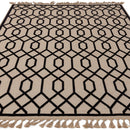 Tapis moderne en jute et coton TORSY-5