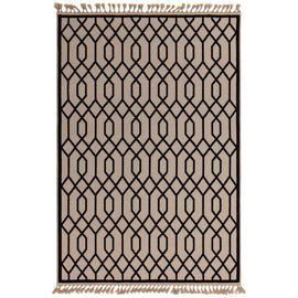 Tapis moderne en jute et coton TORSY