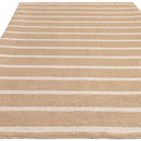 Tapis moderne en jute et coton strippy