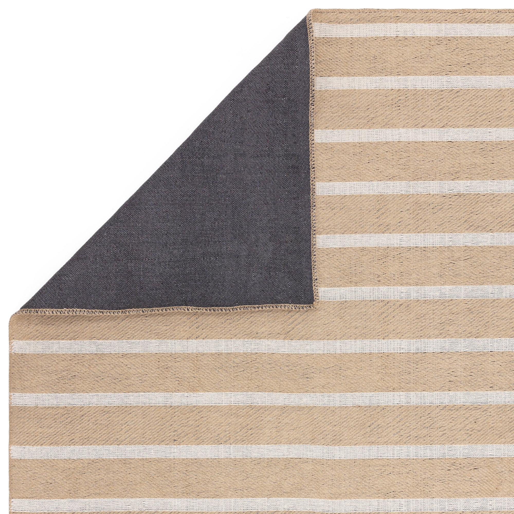 Tapis moderne en jute et coton strippy
