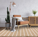 Tapis moderne en jute et coton strippy-8