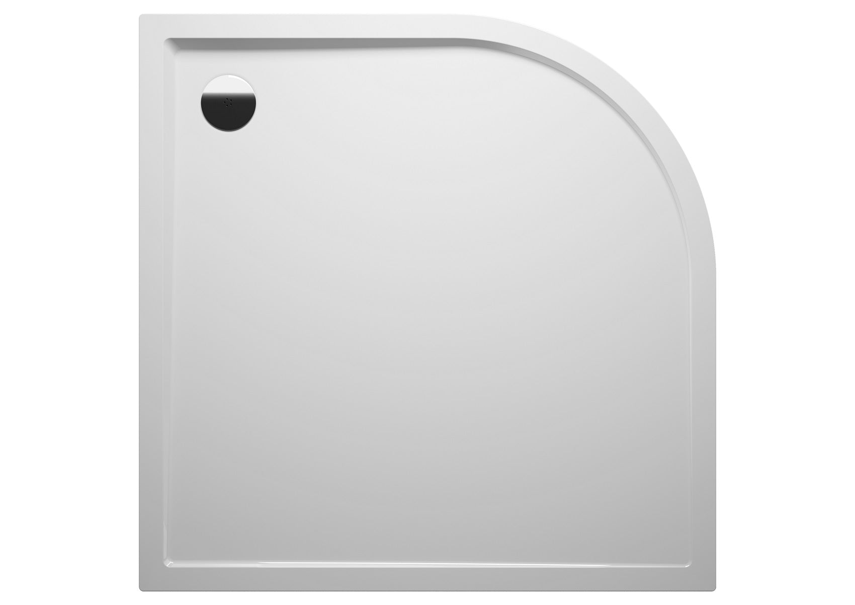 Grand receveur de douche acrylique quadrant riho zurich 288 120x120x45cm - Clicktofournisseur.com