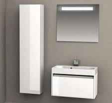Grande armoire de douche à 1 porte riho eifel en bois laqué brillant 40x24x h 1715 cm - Clicktofournisseur.com