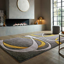 Tapis moderne tissé plat RING