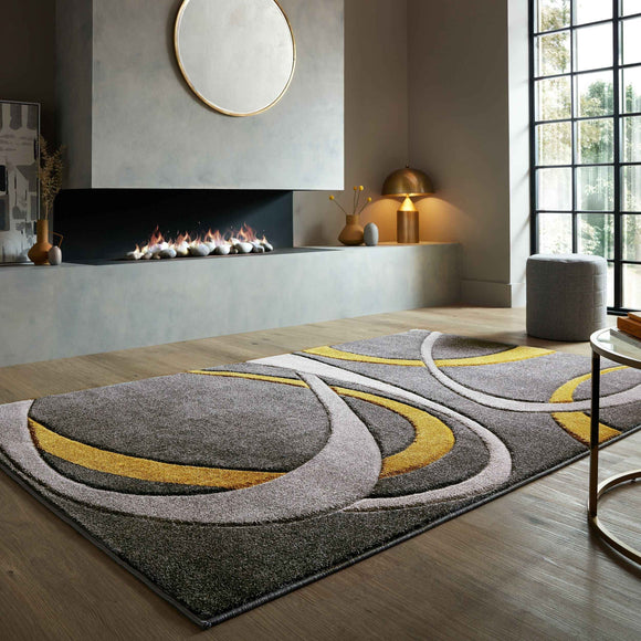 Tapis moderne tissé plat RING