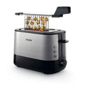 Philips Viva Collection Toaster HD2635/90, plastic, long slot, bun warmer, white