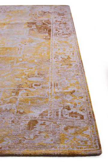 Tapis de salon moderne tissé plat CROWN