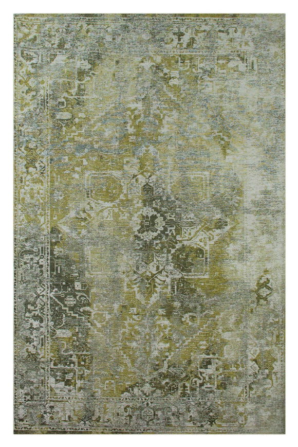 Tapis de salon moderne tissé plat CROWN