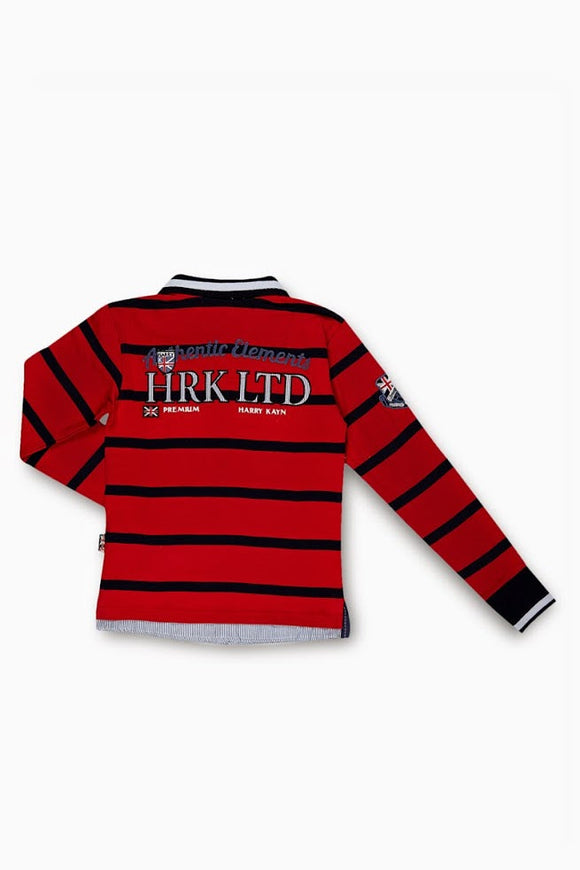 Harry kayn polo manches longues garçon ecalaor3-8 - Clicktofournisseur.com