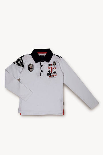 Harry Kayn Polo manches longues garçon ECEGULL3-8 clicktofournisseur.com