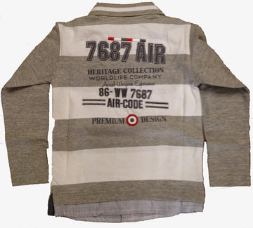 Harry Kayn Polo manches longues garçon ECHAGOR3-8 clicktofournisseur.com